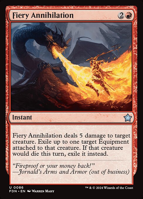 焦熱の殲滅/Fiery Annihilation [FDN][FOIL]