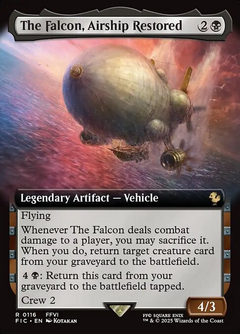 よみがえる翼、ファルコン号/The Falcon, Airship Restored [FIC][拡張アート][FOIL]
