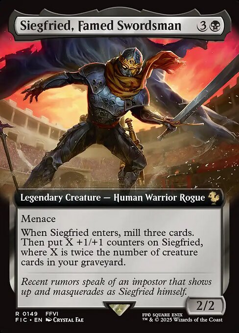 名高き剣士、ジークフリード/Siegfried, Famed Swordsman [FIC][拡張アート][FOIL]