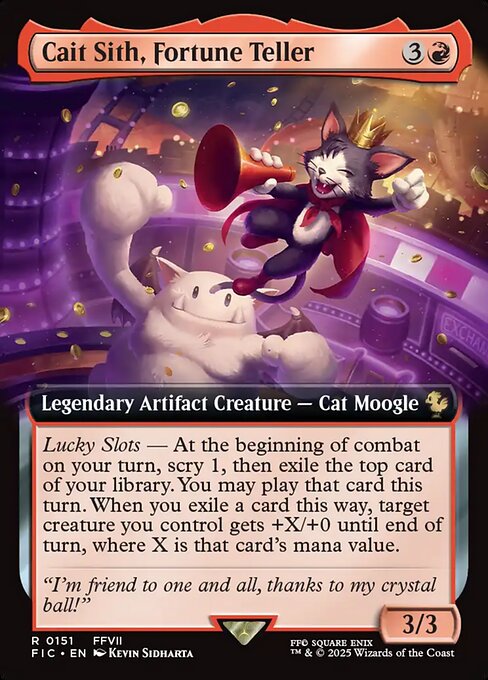 占い師、ケット・シー/Cait Sith, Fortune Teller [FIC][拡張アート]