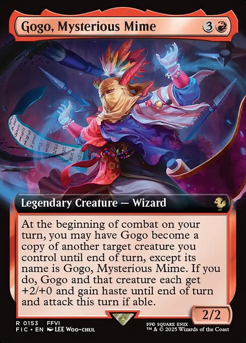 ものまね士、ゴゴ/Gogo, Mysterious Mime [FIC][拡張アート][FOIL]