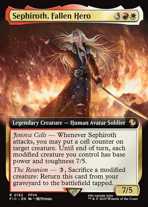 墜ちた英雄、セフィロス/Sephiroth, Fallen Hero [FIC][拡張アート][FOIL]