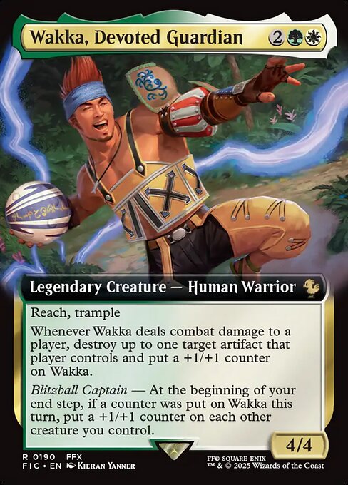 敬虔なガード、ワッカ/Wakka, Devoted Guardian [FIC][拡張アート][FOIL]