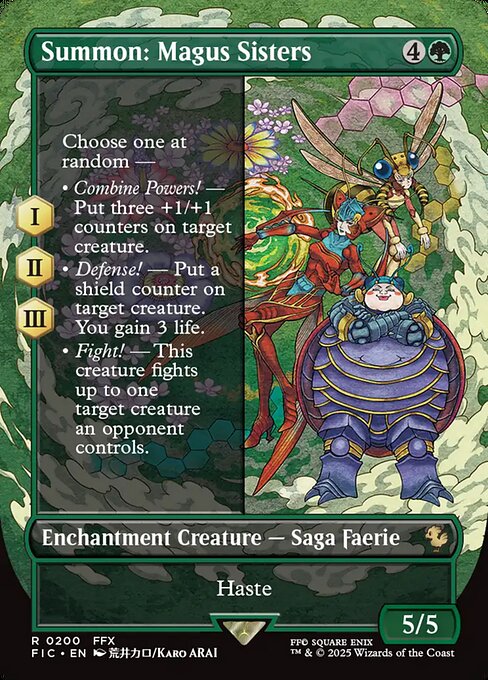 召喚：メーガス三姉妹/Summon: Magus Sisters [FIC][ボーダーレス][FOIL]