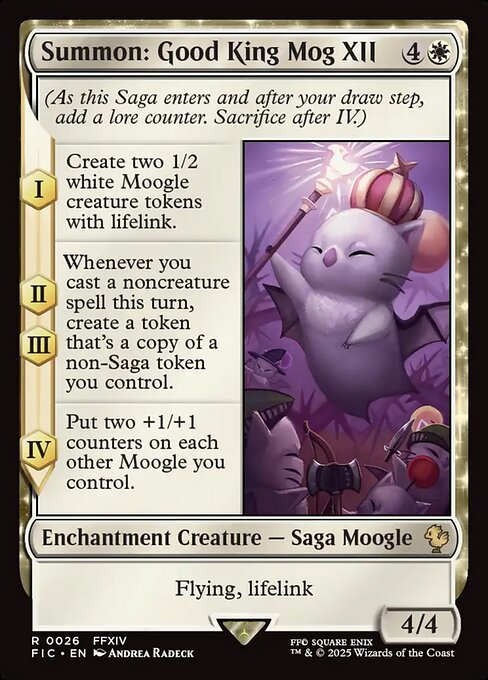 召喚：蛮神善王モグル・モグXII世/Summon: Good King Mog XII [FIC]