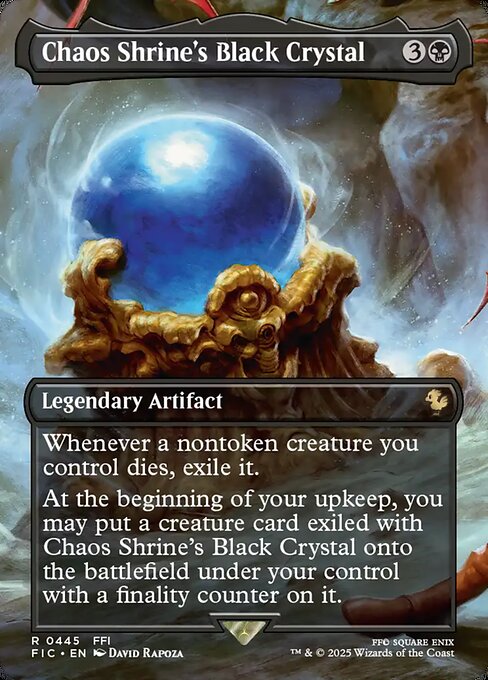 カオス神殿の黒水晶/Chaos Shrine's Black Crystal [FIC][ボーダーレス][FOIL]