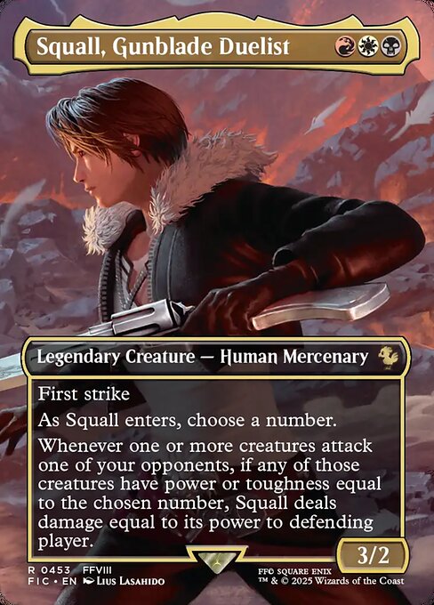 ガンブレードの決闘者、スコール/Squall, Gunblade Duelist [FIC][ボーダーレス][FOIL]