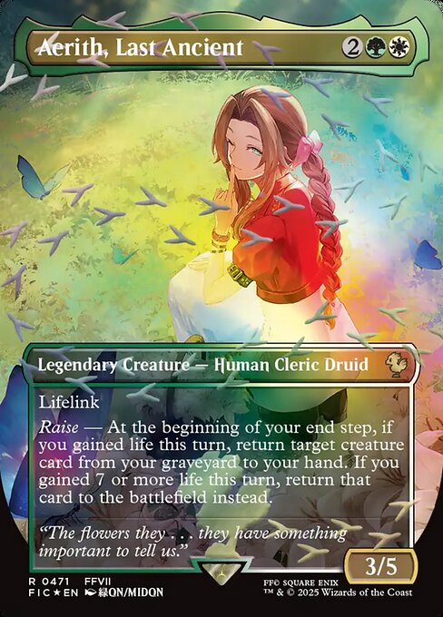 最後の古代種エアリス/Aerith, Last Ancient [FIC][ボーダーレス][FOIL][チョコボトラック]