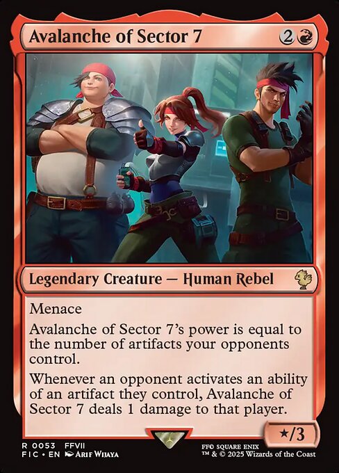 七番街スラムのアバランチ/Avalanche of Sector 7 [FIC][FOIL][サージ]