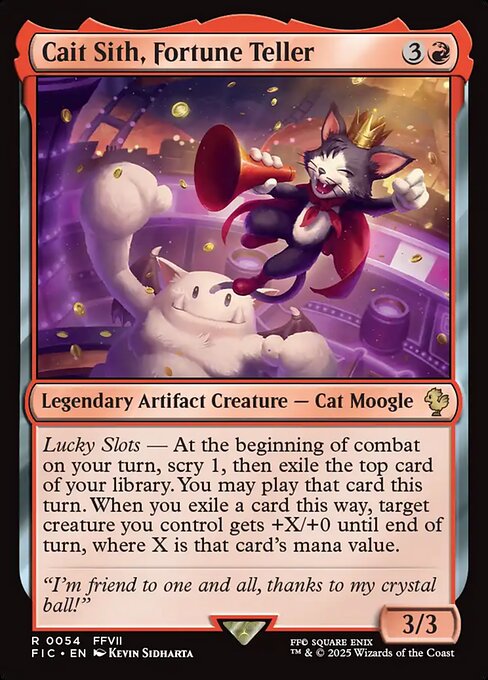 占い師、ケット・シー/Cait Sith, Fortune Teller [FIC][FOIL][サージ]