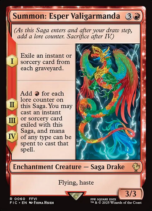 召喚：幻獣ヴァリガルマンダ/Summon: Esper Valigarmanda [FIC][FOIL][サージ]