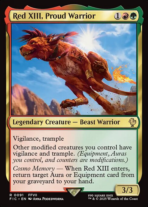 誇り高き戦士、レッドXIII/Red XIII, Proud Warrior [FIC]