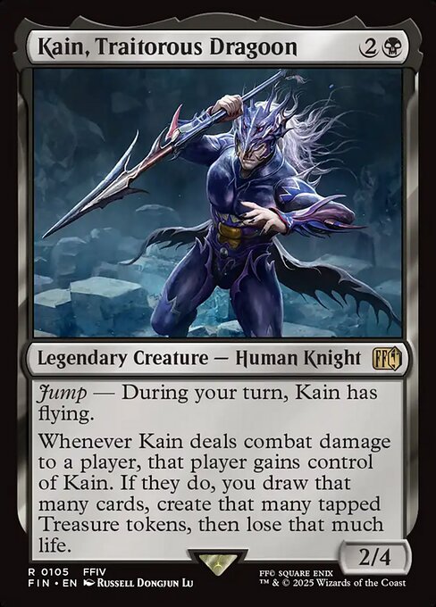 苦悩の竜騎士、カイン/Kain, Traitorous Dragoon [FIN][FOIL]