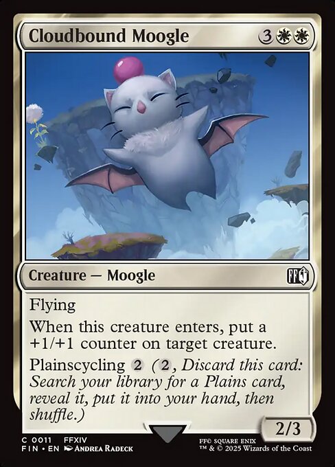 雲海のモーグリ族/Cloudbound Moogle [FIN][FOIL]