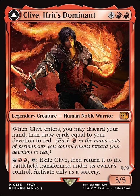 イフリートのドミナント、クライヴ/Clive, Ifrit's Dominant - 火の召喚獣、イフリート/Ifrit, Warden of Inferno [FIN]