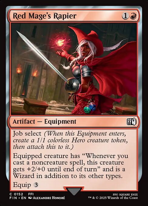 「赤魔術士」のレイピア/Red Mage's Rapier [FIN][FOIL]