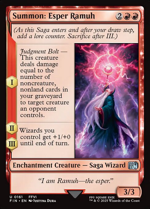 召喚：幻獣ラムウ/Summon: Esper Ramuh [FIN]