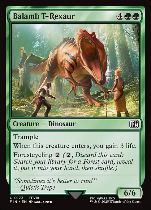 バラムのアルケオダイノス/Balamb T-Rexaur [FIN][FOIL]