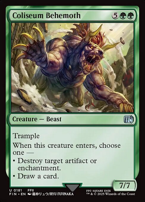 闘技場のベヒーモス/Coliseum Behemoth [FIN][FOIL]