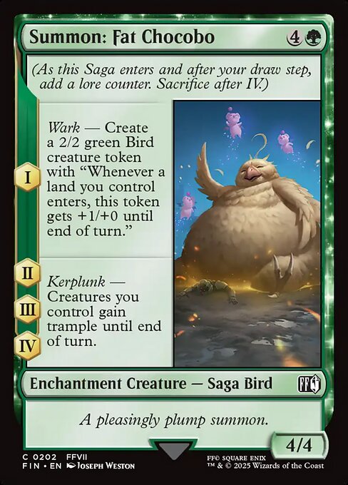 召喚：デブチョコボ/Summon: Fat Chocobo [FIN][FOIL]