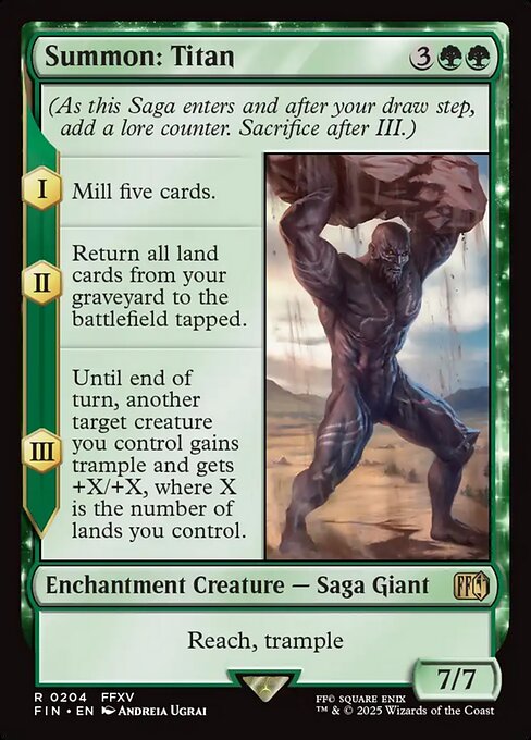 召喚：タイタン/Summon: Titan [FIN][FOIL]