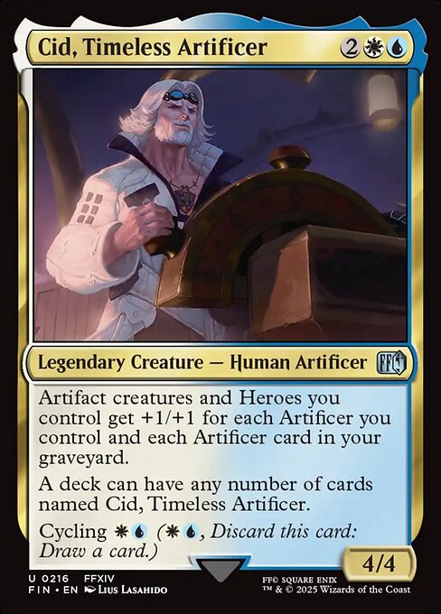 独創的な革新者、シド/Cid, Timeless Artificer(216) [FIN][FOIL]
