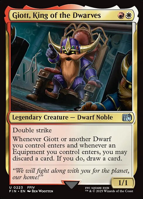 ドワーフの王、ジオット/Giott, King of the Dwarves [FIN][FOIL]
