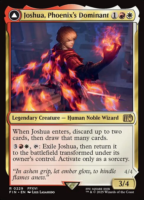 フェニックスのドミナント、ジョシュア/Joshua, Phoenix's Dominant - 火の召喚獣、フェニックス/Phoenix, Warden of Fire [FIN]
