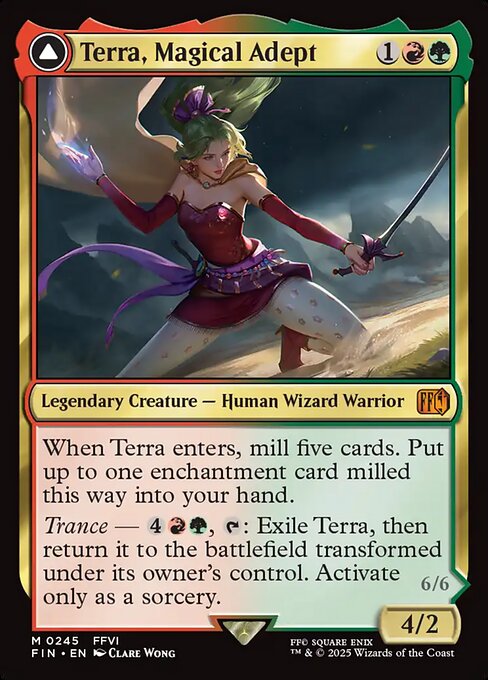 魔導戦士、ティナ/Terra, Magical Adept - 幻獣の血を引く少女、ティナ/Esper Terra [FIN][FOIL]