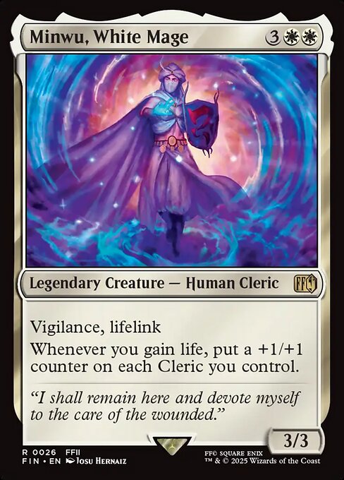 白魔導師、ミンウ/Minwu, White Mage [FIN][FOIL]