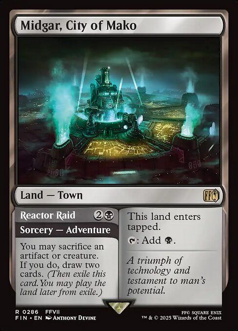 魔晄都市、ミッドガル/Midgar, City of Mako - 魔晄炉爆破作戦/Reactor Raid [FIN][FOIL]