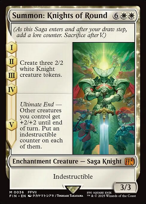 召喚：ナイツオブラウンド/Summon: Knights of Round [FIN][FOIL]