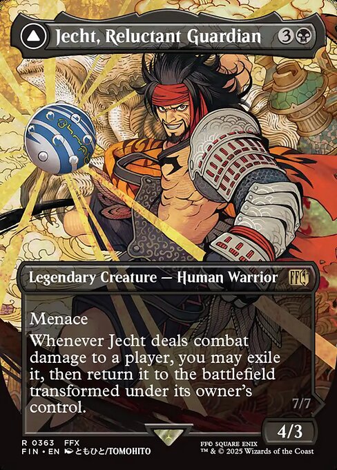 幻のガード、ジェクト/Jecht, Reluctant Guardian - ブラスカの究極召喚/Braska's Final Aeon [FIN-BF][ボーダーレス][FOIL]