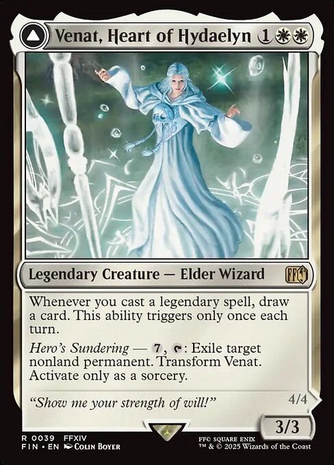 星の意思、ヴェーネス/Venat, Heart of Hydaelyn - マザークリスタル、ハイデリン/Hydaelyn, the Mothercrystal [FIN][FOIL]