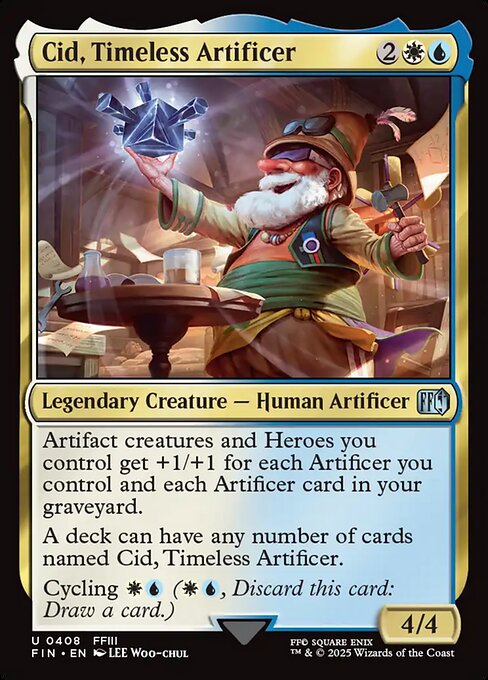 独創的な革新者、シド/Cid, Timeless Artificer(408) [FIN][FOIL]
