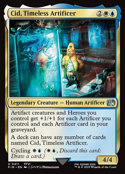 独創的な革新者、シド/Cid, Timeless Artificer(411) [FIN][FOIL]
