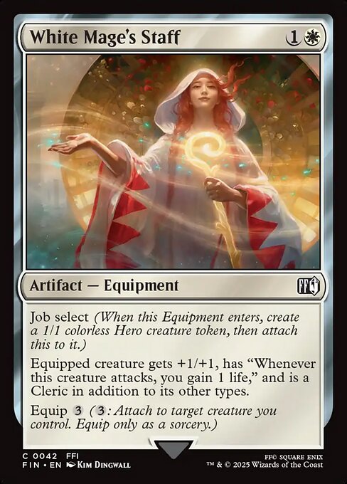 「白魔術士」の杖/White Mage's Staff [FIN][FOIL]