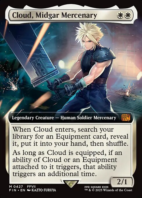 ミッドガルの傭兵、クラウド/Cloud, Midgar Mercenary [FIN-BF][拡張アート]