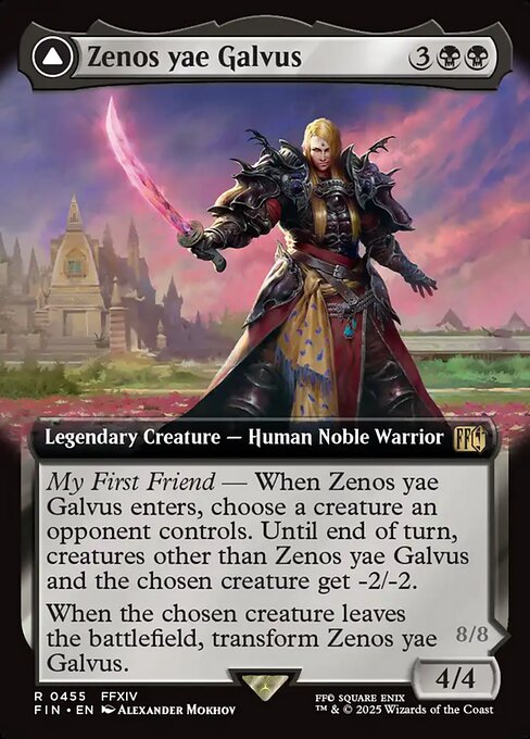 ゼノス・イェー・ガルヴァス/Zenos yae Galvus - 超越せし者、神龍/Shinryu, Transcendent Rival [FIN-BF][拡張アート][FOIL]