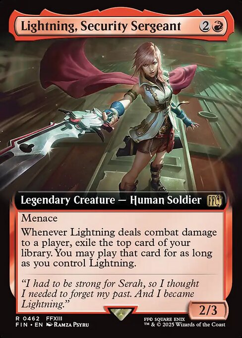 刃向かう者、ライトニング/Lightning, Security Sergeant [FIN-BF][拡張アート]
