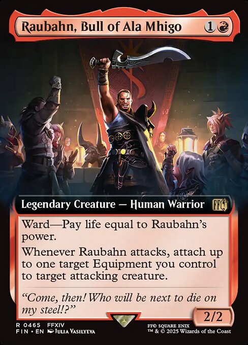 アラミゴの猛牛、ラウバーン/Raubahn, Bull of Ala Mhigo [FIN-BF][拡張アート][FOIL]