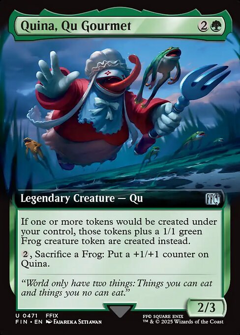 グルメなク族、クイナ/Quina, Qu Gourmet [FIN-BF][拡張アート][FOIL]