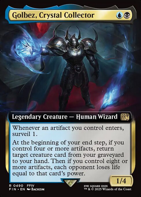 クリスタルを集める者、ゴルベーザ/Golbez, Crystal Collector [FIN-BF][拡張アート][FOIL]