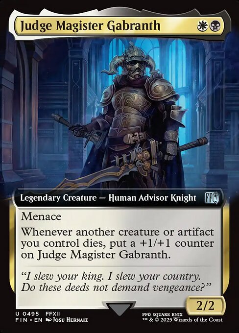 ジャッジマスター、ガブラス/Judge Magister Gabranth [FIN-BF][拡張アート]