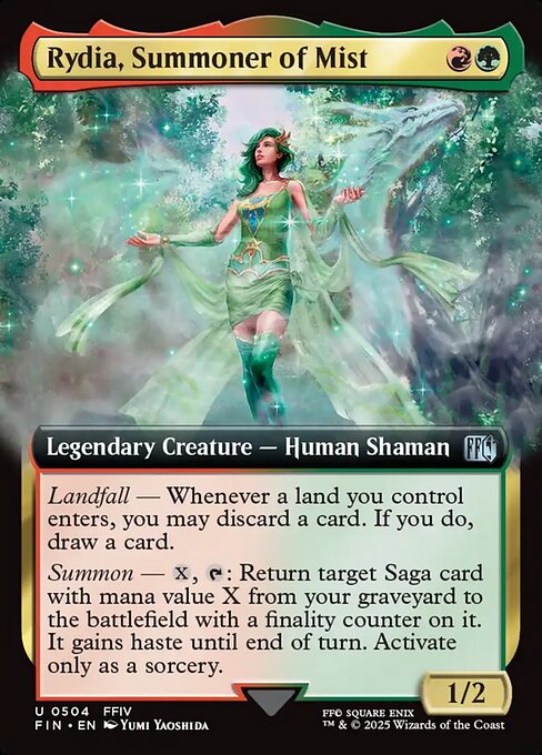 ミストの召喚士、リディア/Rydia, Summoner of Mist [FIN-BF][拡張アート][FOIL]