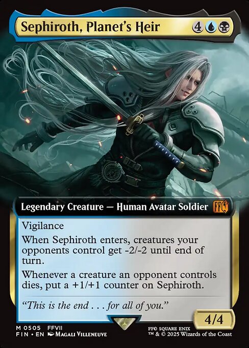 星の継承者、セフィロス/Sephiroth, Planet's Heir  [FIN-BF][拡張アート][FOIL]