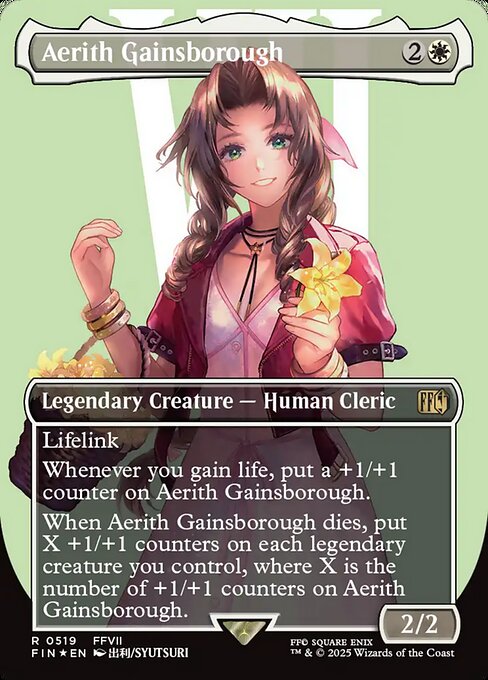 エアリス・ゲインズブール/Aerith Gainsborough [FIN-BF][ボーダーレス][FOIL][サージ]