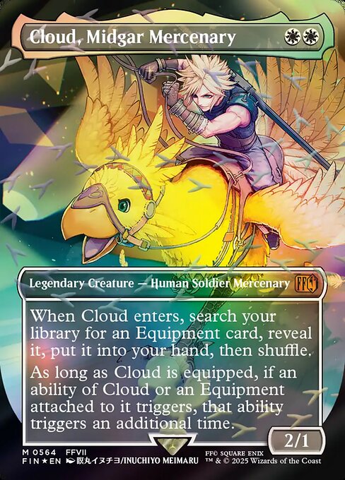 ミッドガルの傭兵、クラウド/Cloud, Midgar Mercenary [FIN-BF][ボーダーレス][FOIL][チョコボトラック]