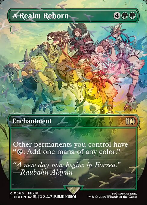 新生エオルゼア/A Realm Reborn [FIN-BF][ボーダーレス][FOIL][チョコボトラック]