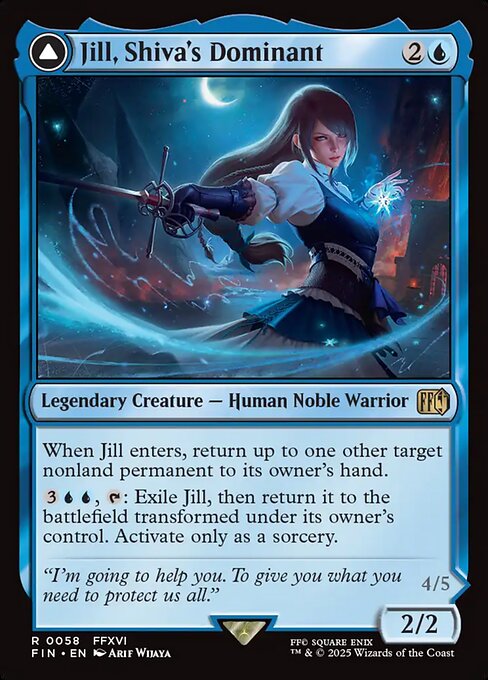 シヴァのドミナント、ジル/Jill, Shiva's Dominant - 氷の召喚獣、シヴァ/Shiva, Warden of Ice [FIN][FOIL]